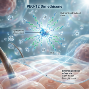 PEG-12 DIMETHICONE – SILICONE TAN NƯỚC