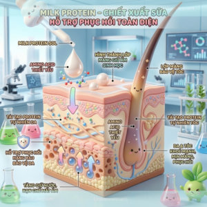 Milk Protein nguyên liệu dưỡng ẩm phục hồi