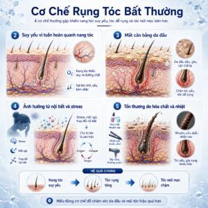 Cơ chế rụng tóc bất thường