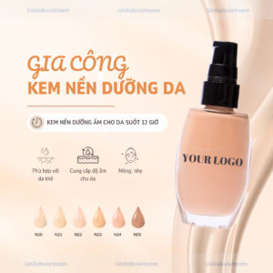 gia công kem nền dưỡng da