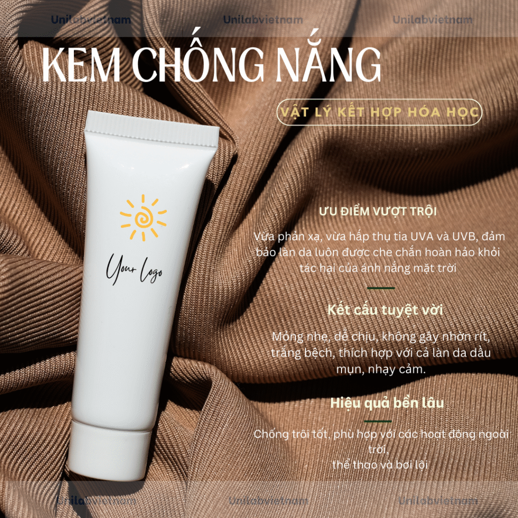 Kem chống nắng vật lý kết hợp hóa học
