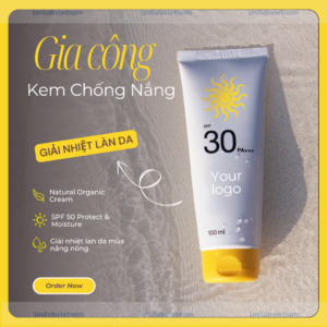 gia công kem chống nắng giải nhiệt