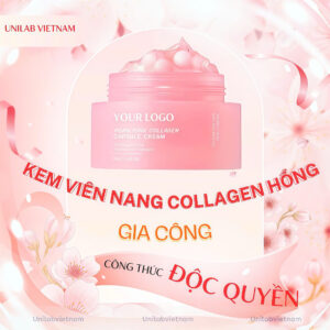 Gia Công Kem Viên Nang Collagen Hồng