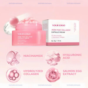 Gia Công Kem Viên Nang Collagen Hồng
