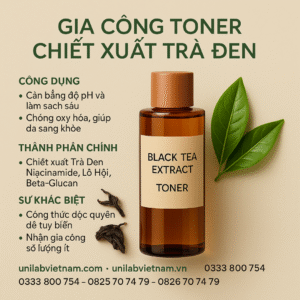 Gia công toner trà đen