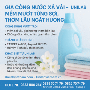 Gia Công Nước Xả Vải