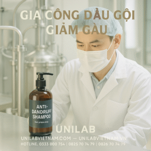 Gia công dầu gội giảm gàu