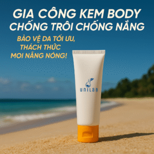 Gia công kem body chống nắng chống trôi