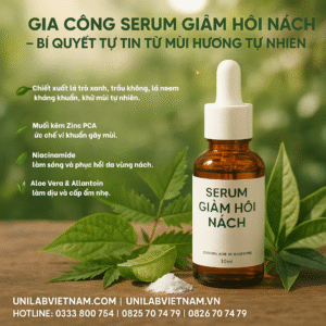 gia công serum giảm hôi nách