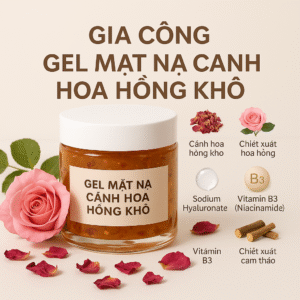 Gia Công Gel Mặt Nạ Hoa Hồng