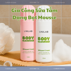 Gia Công Sữa Tắm Dạng Bọt Mousse
