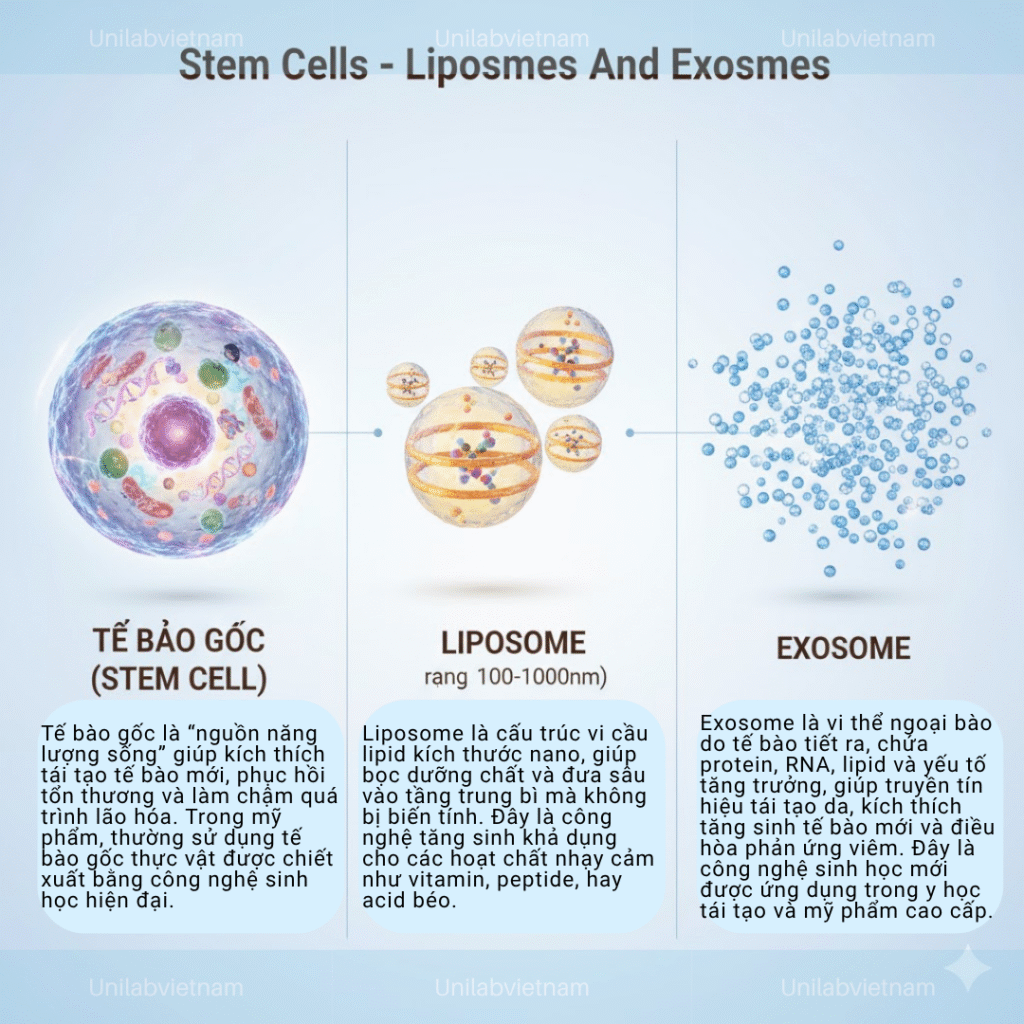 Phân Biệt Tế Bào Gốc – Liposome Và Exosome