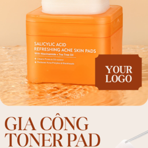 Gia Công Toner Pad Giảm Mụn Dịu Da