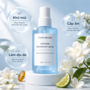 Gia công xịt khử mùi vùng kín