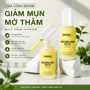 Gia công serum giảm mụn mờ thâm