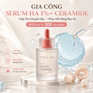 Gia công serum HA 1% + Ceramide