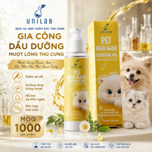 Gia công dầu dưỡng mượt lông thú cưng