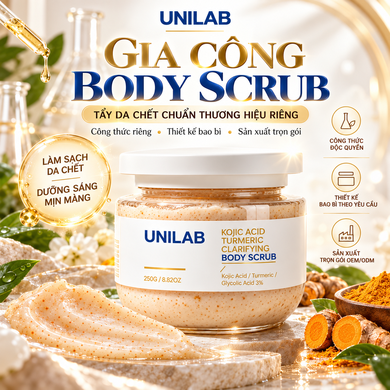 Gia công body scrub
